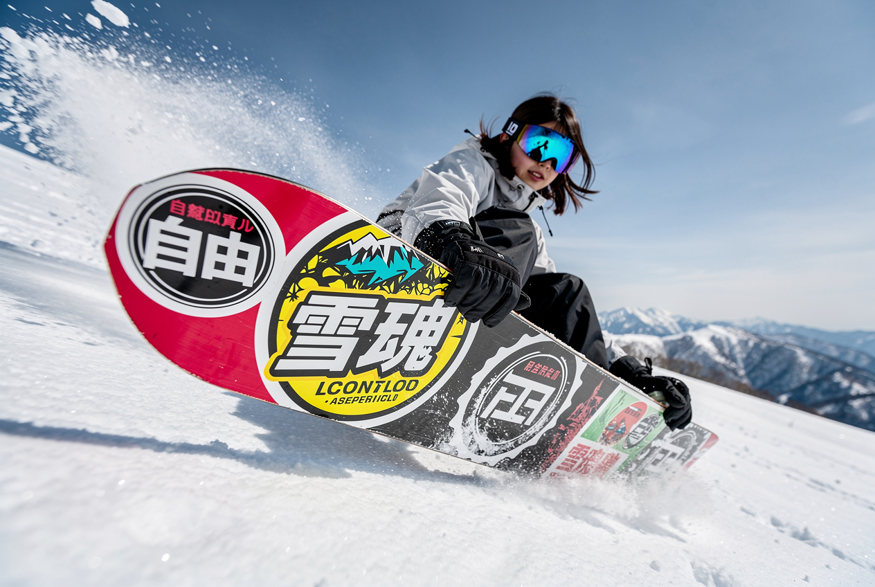 雪山スキーやスノボー用（Snow Sticker）